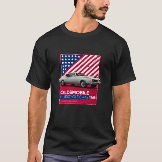 Classic Cars Hurst Olds 442 1968 T-shirt (Voorkant)