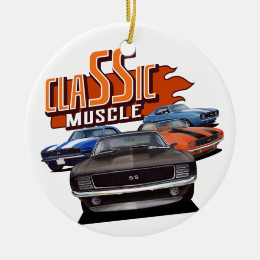 ClaSSic Cars Keramisch Ornament (Voorkant)