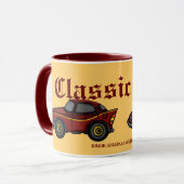 Classic cars mok design (Voorkant links)