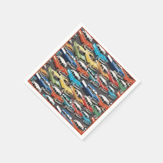  Classic Cars Pattern Napkins Servetten (Hoek)