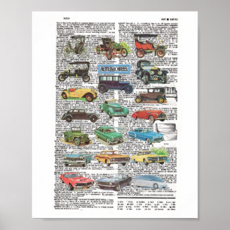 Classic Cars Poster