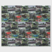  Classic Cars Wrapping Paper Cadeaupapier (Vlak)