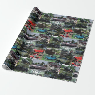 Classic Cars Wrapping Paper Cadeaupapier