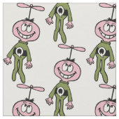 Classic Cereal Alien Fabric Stof (Close Up)