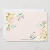 Classic Champagne and Gold Photo Commune Kaart (Achterkant)