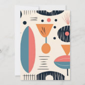 Classic Charm  Retro Wedding Bedankkaart (Achterkant)