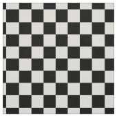 Classic Checkered Racing Flag Check Black White Stof (Swatch)