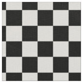 Classic Checkered Racing Flag Check Black White Stof (Close Up)