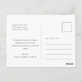 Classic Cheers Pas getrouwd Kerstvakantie Foto Briefkaart (Achterkant)