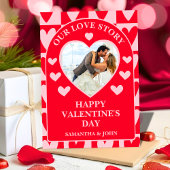 Classic Cherry Red Hearts Valentine’s Gift Photo Feestdagenkaart