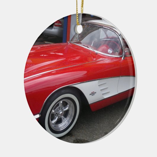 Classic Chevrolet Corvette Keramisch Ornament (Links)