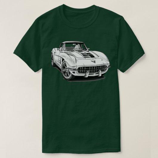 Classic Chevrolet Corvette T-shirt (Design voorkant)
