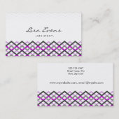 Classic Chevron Pattern roze Visitekaartje (Voorkant / Achterkant)