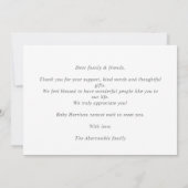 Classic Chic Baby Photo Collage Announcement Card Kaart (Achterkant)