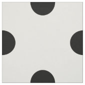 Classic Chic Black & Vanilla Polka Dots Pattern Stof (Swatch)