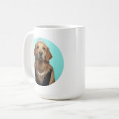 Classic Chic Breakfast Poster Golden Retriever Koffiemok (Voorkant links)