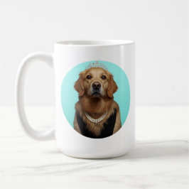 Classic Chic Breakfast Poster Golden Retriever Koffiemok