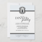 Classic Chic Dinner Party-uitnodigingen Kaart (Voorkant)