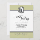 Classic Chic Dinner Party-uitnodigingen Kaart (Voorkant)