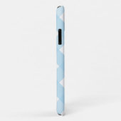 Classic Chic Gingham Plaid Buffalo Check Bord blau Case-Mate iPhone Case (Achterkant/rechts)