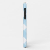 Classic Chic Gingham Plaid Buffalo Check Bord blau Case-Mate iPhone Case (Achterkant/links)