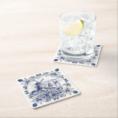 Classic  Chic Hollandse Windmolen Delfts Blauw Kartonnen Onderzetters (Insitu)