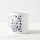 Classic Chic Hollandse Windmolen Delfts Blauw Koffiemok (Voorkant links)