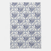 Classic  Chic Hollandse Windmolen Delfts Blauw Theedoek (Verticaal)