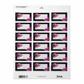 Classic Chic Pet met Feathers Adreslabel Etiket (Full Sheet)