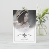 Classic Chic Typography Script Vrijgezellenfeest Kaart (Staand voorkant)