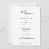 Classic Chic Typography Script Vrijgezellenfeest Kaart (Achterkant)