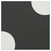Classic Chic Vanilla & Black Polka Dots Pattern Stof (Close Up)
