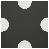 Classic Chic Vanilla & Black Polka Dots Pattern Stof (Swatch)