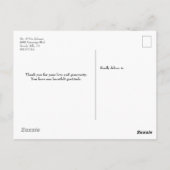 Classic Chic Wedding Photos Hartelijk dank voor sc Briefkaart (Achterkant)