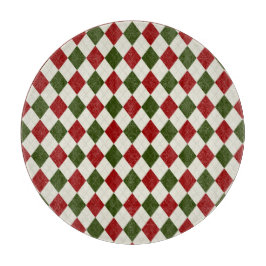 Classic Christmas Argyle Patroon Snijplank