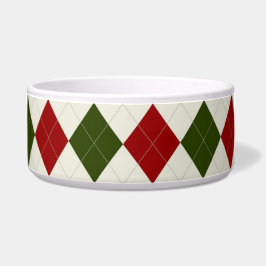 Classic Christmas Argyle Patroon Voerbakje