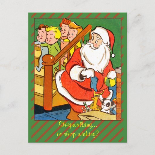 Classic Christmas Art Kaart of Briefkaart (Voorkant)