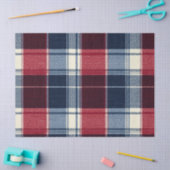 Classic Christmas Blue and Red Plaid Tissuepapier (Craft)