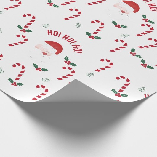 Classic Christmas Candy Cane Cadeaupapier (Hoek)