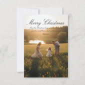 Classic Christmas Card – Joyful Holiday Wishes Kaart (Voorkant)