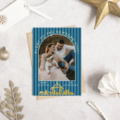 Classic Christmas Carol Christian Nativity Photo Folie Feestdagenkaart