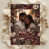 Classic Christmas Chinoiserie Romantic Wedding Save The Date