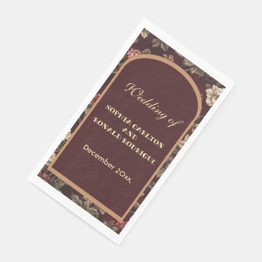 Classic Christmas Chinoiserie Romantic Wedding  Servet (Hoek)