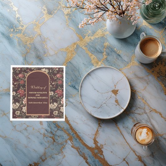 Classic Christmas Chinoiserie Romantic Wedding  Servet