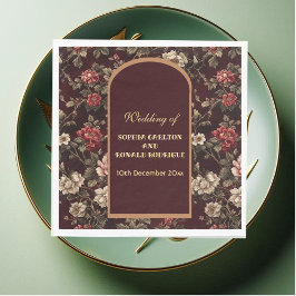 Classic Christmas Chinoiserie Romantic Wedding  Servet