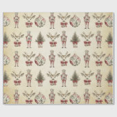 Classic Christmas  Chinoiserie Toile Jumbo Cadeaupapier (Vlak)