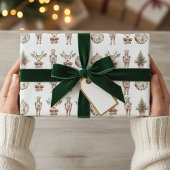 Classic Christmas  Chinoiserie Toile Jumbo Cadeaupapier