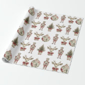 Classic Christmas  Chinoiserie Toile Jumbo Cadeaupapier (Uitgerold)