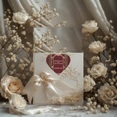 Classic Christmas Chinoiserie Traditional  Wedding Hart Sticker