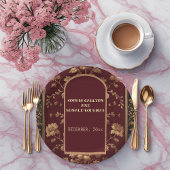 Classic Christmas Chinoiserie Traditional  Wedding Papieren Bordje